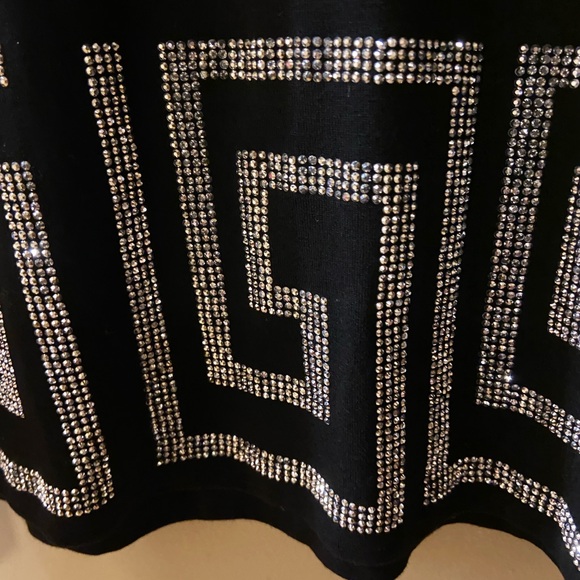 Model France black tee/tunic with silver gems - size 2XL - NWOT - Picture 6 of 9